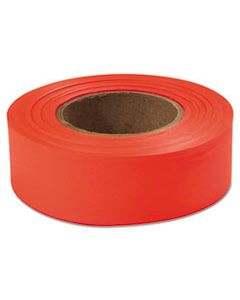 EML77002 FLAGGING TAPE, GLO-ORANGE, 1" X 200FT, PLASTIC