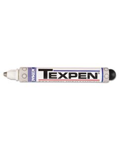 ITW16083 TEXPEN INDUSTRIAL PAINT MARKER PENS, MEDIUM BULLET TIP, WHITE