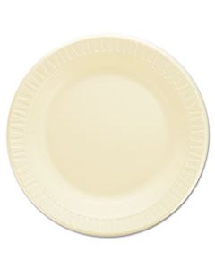 DCC10PHQR LAMINATED FOAM DINNERWARE, PLATES, 10 1/4", HONEY, 125/PK, 4 PKS/CTN