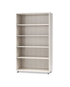 MLNEZBC3662AGZ E5 SERIES FIVE-SHELF BOOKCASE, 36W X 15D X 62H, WHITE