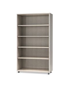 MLNEZBC3662AGY E5 SERIES FIVE-SHELF BOOKCASE, 36W X 15D X 62H, SUMMER SUEDE