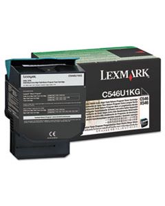 LEXC546U1KG C546U1KG RETURN PROGRAM EXTRA HIGH-YIELD TONER, 8000 PAGE-YIELD, BLACK