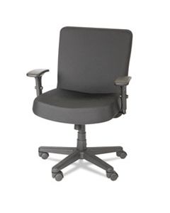 ALECP210 ALERA XL SERIES BIG AND TALL MID-BACK TASK CHAIR, SUPPORTS UP TO 500 LBS., BLACK SEAT/BLACK BACK, BLACK BASE