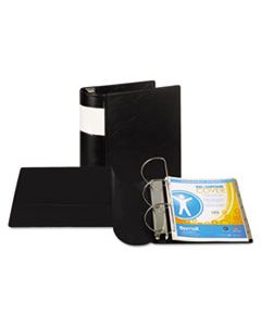 SAM17600 DXL HEAVY-DUTY LOCKING D-RING BINDER WITH LABEL HOLDER, 3 RINGS, 5" CAPACITY, 11 X 8.5, BLACK