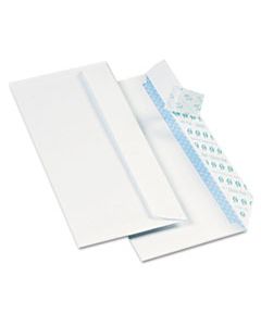 QUA69122B REDI-STRIP SECURITY TINTED ENVELOPE, #10, COMMERCIAL FLAP, REDI-STRIP CLOSURE, 4.13 X 9.5, WHITE, 1000/BOX