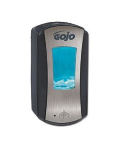 GOJ191904 LTX-12 TOUCH-FREE DISPENSER, 1200 ML, 5.75" X 3.33" X 10.5", BRUSHED CHROME/BLACK