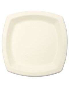 SCC6PSC2050PK BARE ECO-FORWARD SUGARCANE DINNERWARE, 6 7/10" PLATE, IVORY, 125/PK