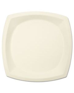 SCC10PSC2050PK BARE ECO-FORWARD SUGARCANE DINNERWARE, 10" DIA, PLATE, IVORY, 125/PK