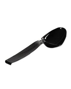 WNAA7SPBL PLASTIC SPOONS, 9 INCHES, BLACK, 144/CASE