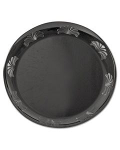 WNADWP75180BK DESIGNERWARE PLASTIC PLATES, 7 1/2 INCHES, BLACK, ROUND, 10/PACK, 18/CT