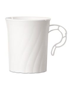 WNACWM8192W CLASSICWARE PLASTIC MUGS, 8 OZ., WHITE, 8/PACK, 24 PACK/CARTON