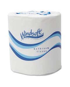 WIN2405 BATH TISSUE, SEPTIC SAFE, 2-PLY, WHITE, 4.5 X 3, 500 SHEETS/ROLL, 48 ROLLS/CARTON