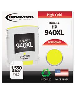 IVR4909ANC REMANUFACTURED C4909AN (940XL) HIGH-YIELD INK, 1400 PAGE-YIELD, YELLOW