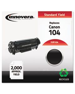 IVR104 REMANUFACTURED 0263B001AA (104) TONER, 2000 PAGE-YIELD, BLACK