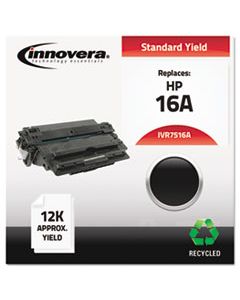 IVR7516A REMANUFACTURED Q7516A (16A) TONER, 12000 PAGE-YIELD, BLACK