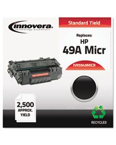 IVR5949MICR REMANUFACTURED Q5949A(M) (49AM) MICR TONER, 2500 PAGE-YIELD, BLACK