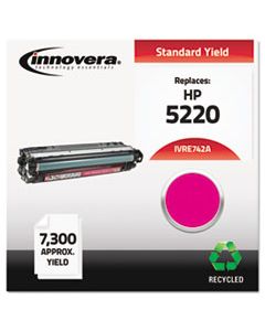 IVRE743A REMANUFACTURED CE743A (307A) TONER, 7300 PAGE-YIELD, MAGENTA