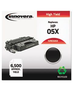 IVRE505X REMANUFACTURED CE505X (05X) HIGH-YIELD TONER, 6500 PAGE-YIELD, BLACK