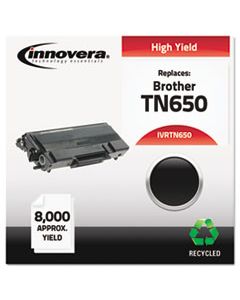 IVRTN650 REMANUFACTURED TN650 HIGH-YIELD TONER, 8000 PAGE-YIELD, BLACK