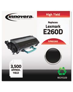 IVR83260 REMANUFACTURED E260A21A (E260) TONER, 3500 PAGE-YIELD, BLACK