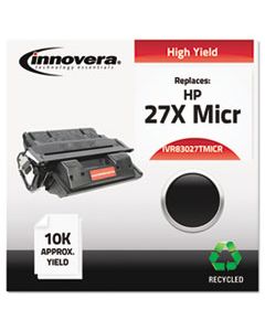 IVR83027TMICR REMANUFACTURED C4127X(M) (27XM) HIGH-YIELD MICR TONER, 6000 PAGE-YIELD, BLACK