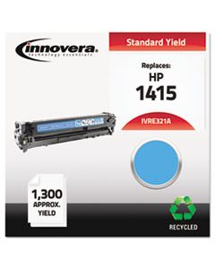 IVRE321A REMANUFACTURED CE321A (128A) TONER, 1300 PAGE-YIELD, CYAN