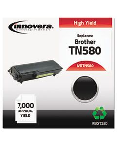 IVRTN580 REMANUFACTURED TN580 HIGH-YIELD TONER, 7000 PAGE-YIELD, BLACK
