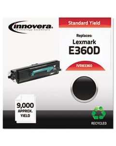 IVR83360 REMANUFACTURED E360H21A (E360) TONER, 9000 PAGE-YIELD, BLACK