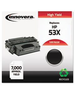 IVR7553X REMANUFACTURED Q7553X (53X) HIGH-YIELD TONER, 7000 PAGE-YIELD, BLACK