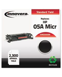 IVRE505AM REMANUFACTURED CE505A(M) (05AM) MICR TONER, 2300 PAGE-YIELD, BLACK