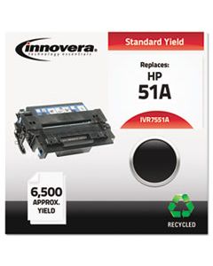 IVR7551A REMANUFACTURED Q7551A (51A) TONER, 6500 PAGE-YIELD, BLACK