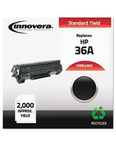 IVRB436A REMANUFACTURED CB436A (36A) TONER, 2000 PAGE-YIELD, BLACK