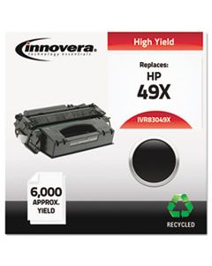 IVR83049X REMANUFACTURED Q5949X (49X) HIGH-YIELD TONER, 6000 PAGE-YIELD, BLACK