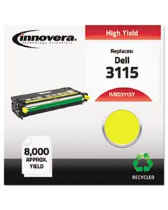 IVRD3115Y REMANUFACTURED 310-8401 (3115) HIGH-YIELD TONER, 8000 PAGE-YIELD, YELLOW