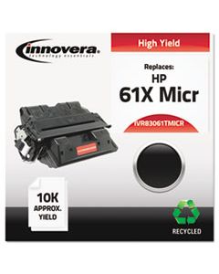 IVR83061TMICR REMANUFACTURED C8061X(M) (61XM) HIGH-YIELD MICR TONER, 10000 PAGE-YIELD, BLACK