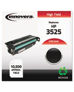 IVRE250X REMANUFACTURED CE250X (504X) HIGH-YIELD TONER, 10500 PAGE-YIELD, BLACK
