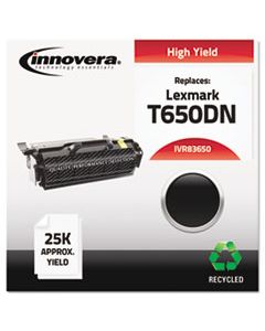 IVR83650 REMANUFACTURED T650H21A (T650) TONER, 25000 PAGE-YIELD, BLACK