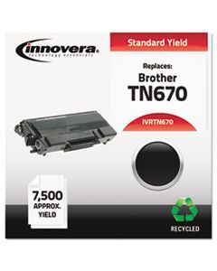 IVRTN670 REMANUFACTURED TN670 HIGH-YIELD TONER, 7500 PAGE-YIELD, BLACK