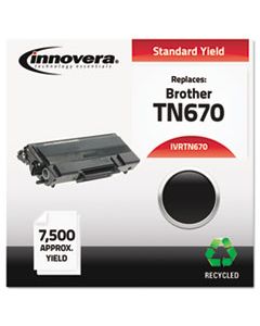 IVRTN670 REMANUFACTURED TN670 HIGH-YIELD TONER, 7500 PAGE-YIELD, BLACK