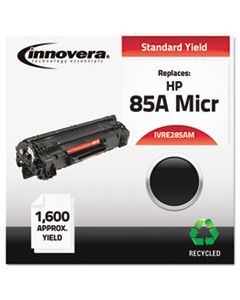 IVRE285AM REMANUFACTURED CE285A(M) (85AM) MICR TONER, 1600 PAGE-YIELD, BLACK