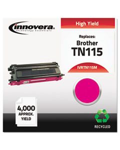 IVRTN115M REMANUFACTURED TN115M HIGH-YIELD TONER, 4000 PAGE-YIELD, MAGENTA