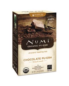 NUM10360 ORGANIC TEA, CHOCOLATE PUERH, 16/BOX