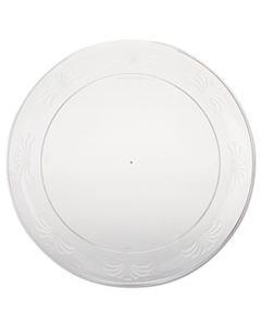 WNADWP9180 DESIGNERWARE PLASTIC PLATES, 9 INCHES, CLEAR, ROUND