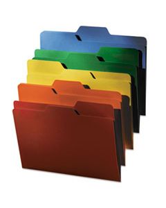 IDEFT07070 ALL TAB FILE FOLDERS, 1/3-CUT TABS, LETTER SIZE, ASSORTED, 80/PACK