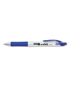 AVE49986 EGEL RETRACTABLE GEL PEN, MEDIUM 0.7MM, BLUE INK, BLUE BARREL