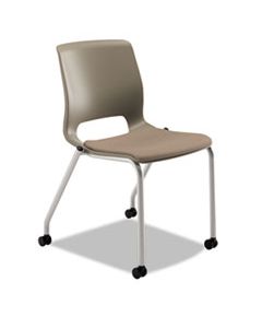 HONMG201CU24 MOTIVATE FOUR-LEG STACKING CHAIR, MOREL SEAT/SHADOW BACK, PLATINUM BASE, 2/CARTON