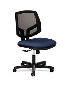 VOLT SERIES MESH BACK TASK CHAIR, SUPPORTS UP TO 250 LBS., NAVY SEAT/BLACK BACK, BLACK BASE