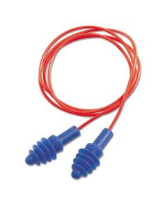 UVXDPAS30R DPAS-30R AIRSOFT MULTIPLE-USE EARPLUGS, 27NRR, RED POLYCORD, BLUE, 100/BOX