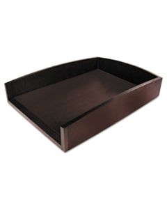 AOPART11002C ECO-FRIENDLY BAMBOO CURVES LETTER TRAY, 1 SECTION, LETTER SIZE FILES, 9.5" X 13.25" X 2.5", ESPRESSO BROWN