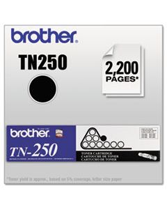 BRTTN250 TN250 TONER, 2200 PAGE-YIELD, BLACK